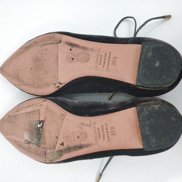 Aquazzura Christy Fauna Bee Embellished Flats 36.5 - Picture 8 of 10